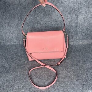 NWT Kate Spade Leila Medium Flap Shoulder Bag in‎ Peachy Rose